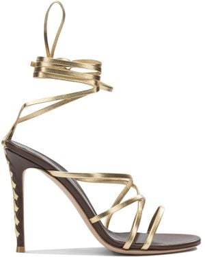 Gianvito Rossi Ankle-Strap High-Heeled Sandals - Metallic