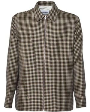 Jil Sander Checked Shirt - Brown