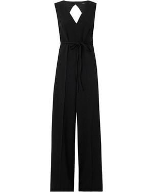 JOSEPH V-Neck Sleeveless Jumpsuit - Black