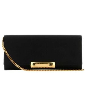Tom Ford Satin Bar Clutch Bag - Black