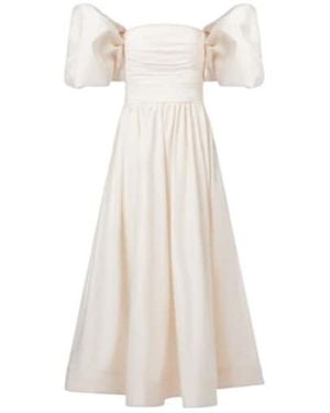 Leo Matilda Cotton Cocktail Dress - White