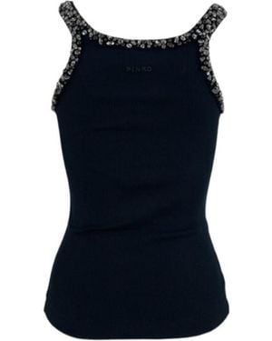 Pinko Embellished Top - Blue