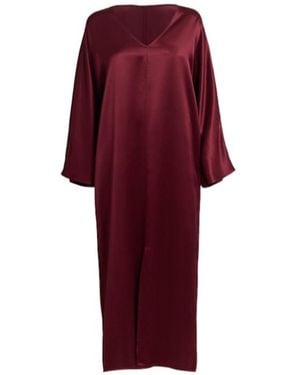 By Malene Birger Lucina Satin Midi Dress - Red