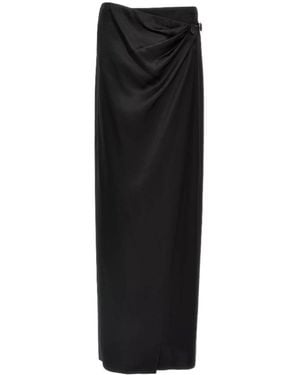Tom Ford Belted Waist Maxi Skirt - Black