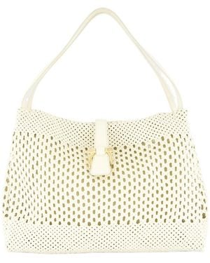 Ferragamo Large Woven Tote Bag - Natural