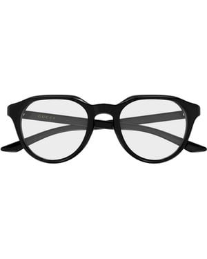 Gucci Eyewear Oval Frame Glasses - White