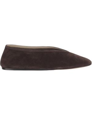 Le Monde Beryl Suede Tapered-Toe Slippers - Brown