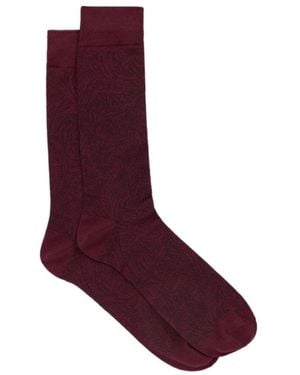 Etro Leafy Jacquard Socks - Purple
