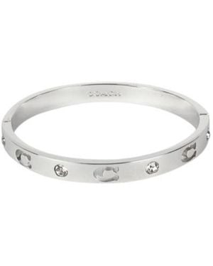 COACH Hinge Bangle Bracelet - White