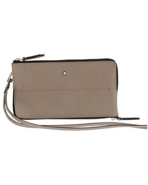 Montblanc Logo Plaque Zip-Up Wallet - White