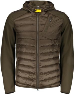 Parajumpers Nolan Quilted-Design Hooded Jacket - Green