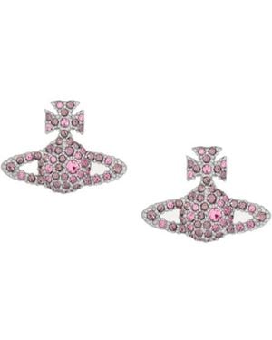 Vivienne Westwood Grace Bas Relief Stud Earrings - Pink