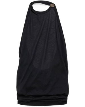 Balenciaga Draped Top - Black