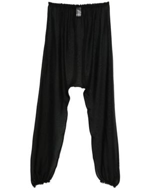 Paloma Wool Silk Palazzo Pants - Black