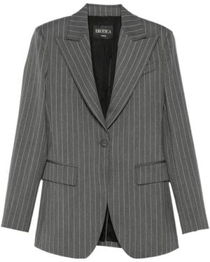 Dondup Pinstriped Blazer - Grey