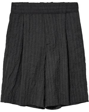 Dries Van Noten Pleated Shorts - Black