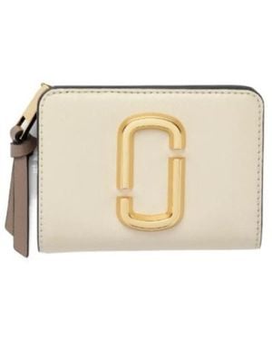 Marc Jacobs The Snapshot Mini Compact Wallet - Natural