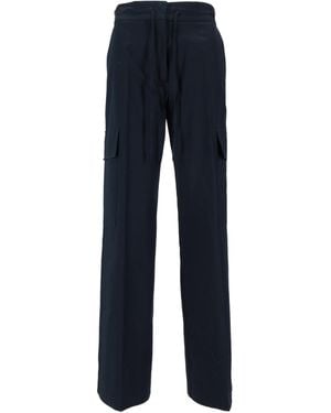 P.A.R.O.S.H. Drawstring-Fastening Cargo Trousers - Blue