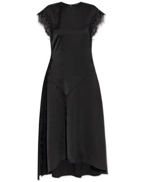 AllSaints Lace Trim Asymmetric Dress - Black