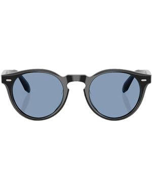 Oliver Peoples Round Frame Sunglasses - Blue