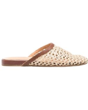 Ancient Greek Sandals Mesh Slippers - Natural