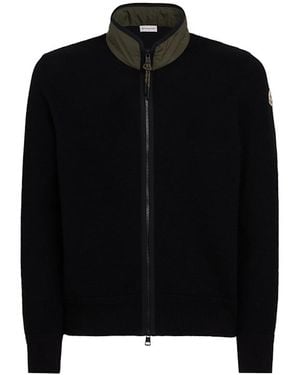 Moncler Zip-Up Cotton Track Jacket - Black