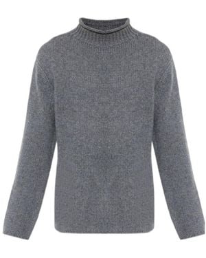 Lisa Yang Sylvan Mock-Neck Knitted Jumper - Grey
