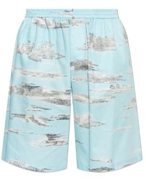 Moschino Elastic Waist Shorts - Blue