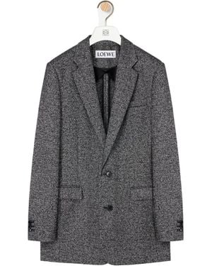 Loewe Long-Sleeved Suit Jacket - Gray