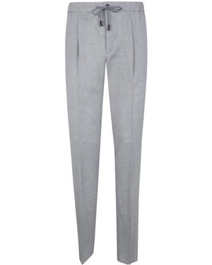 Incotex Drawstring Pleated Pants - Gray