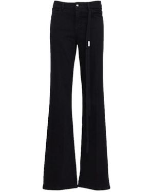 Ann Demeulemeester Straight Cotton Trousers - Black