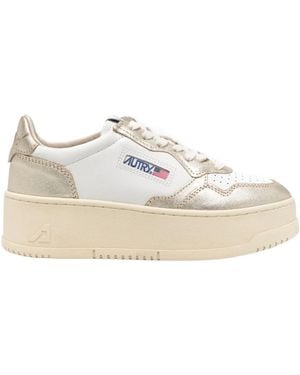 Autry Medalist Platform Sneakers - White