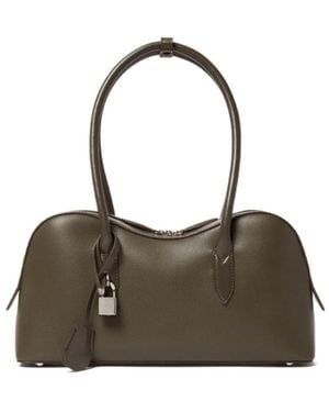 Stella McCartney Stella Ryder Lock Plaque Shoulder Bag - Brown
