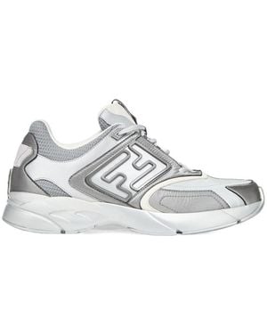 Fendi Nylon Low-Tops - White