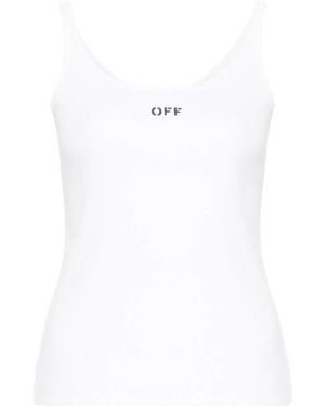 Off-White c/o Virgil Abloh Off Stamp Sleeveless Tank Top - White