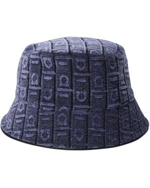 Ferragamo Jacquard Fisherman's Hat - Blue