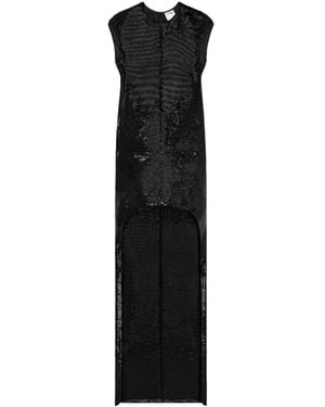 Courreges Sequin-Embellished Asymmetric Dress - Black