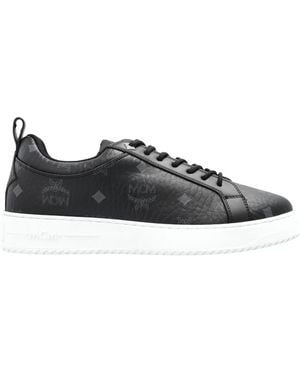 MCM Round-Toe Low-Top Casual Shoes - Black