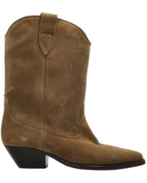 Isabel Marant Duerto Pointed-Toe Cowboy Boots - Brown