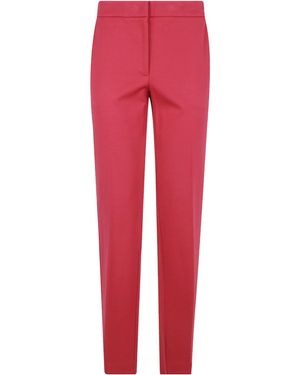 Twinset Ironed Crease Cigarette Pants - Red