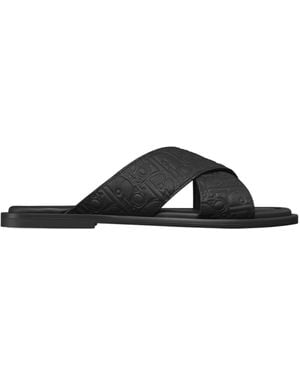 サンダル Dior Homme Dior Alias Flip-Flop Sandals Dior Alias Sandal Black Men's - 3SA134ZPP H900 - US
