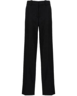 Rabanne High Waist Straight Leg Trousers - Black