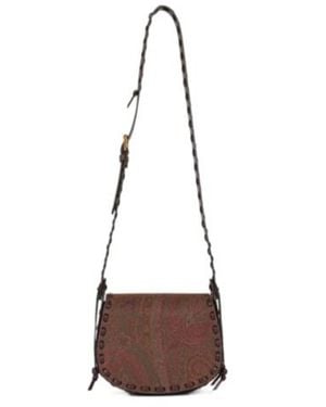Etro Small Drya Paisley Printed Crossbody Bag - White