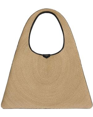 Alaïa Alaïa Triangular Open-Top Tote Bag - Natural