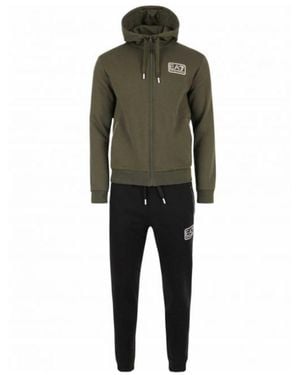 EA7 Two Pieces Of Zipper Sweater And Pants Sportswear - Multicolor