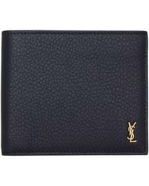 Saint Laurent Single-Fold Wallet - Blue