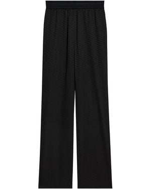 Helmut Lang Logo-Jacquard Trousers - Black