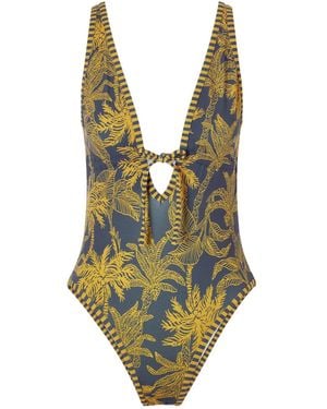 Eres Printed Swimsuit - Green