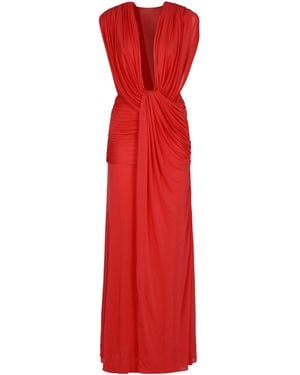 Christopher Esber Ripple Ruched Draped Maxi Dress - Red