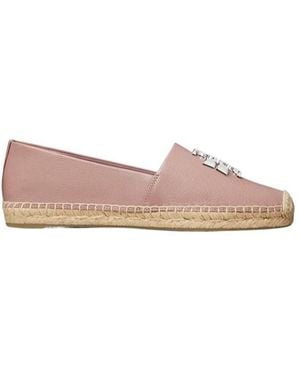 Tory Burch Eleanor Logo Plaque Espadrilles - Brown